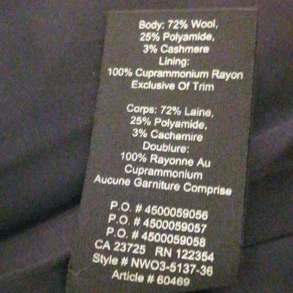 TNA double breasted pea coat - Picture 5 of 5